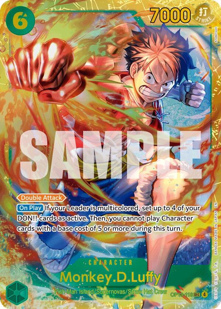 Monkey.D.Luffy (118) (OP13-118) Secret Rare - One Piece Carrying On His Will