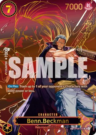 [ SP ] Benn.Beckman (OP09-009) SP - One Piece Carrying On His Will