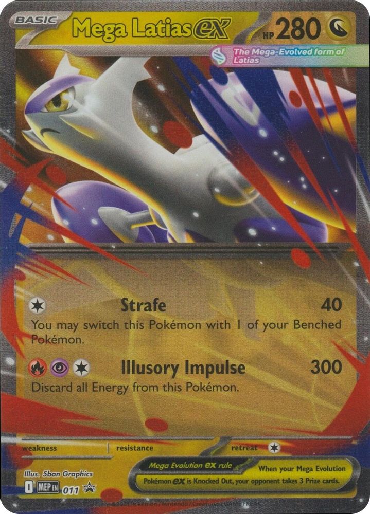 Mega Latias ex - [ 011 ] - Pokemon ME Mega Evolution Promo