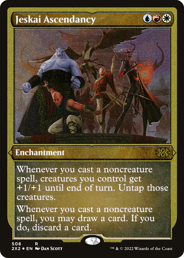 [ EF ] [FOIL] Jeskai Ascendancy (Foil Etched) #508 - RARE 2X2 - Double Masters 2022