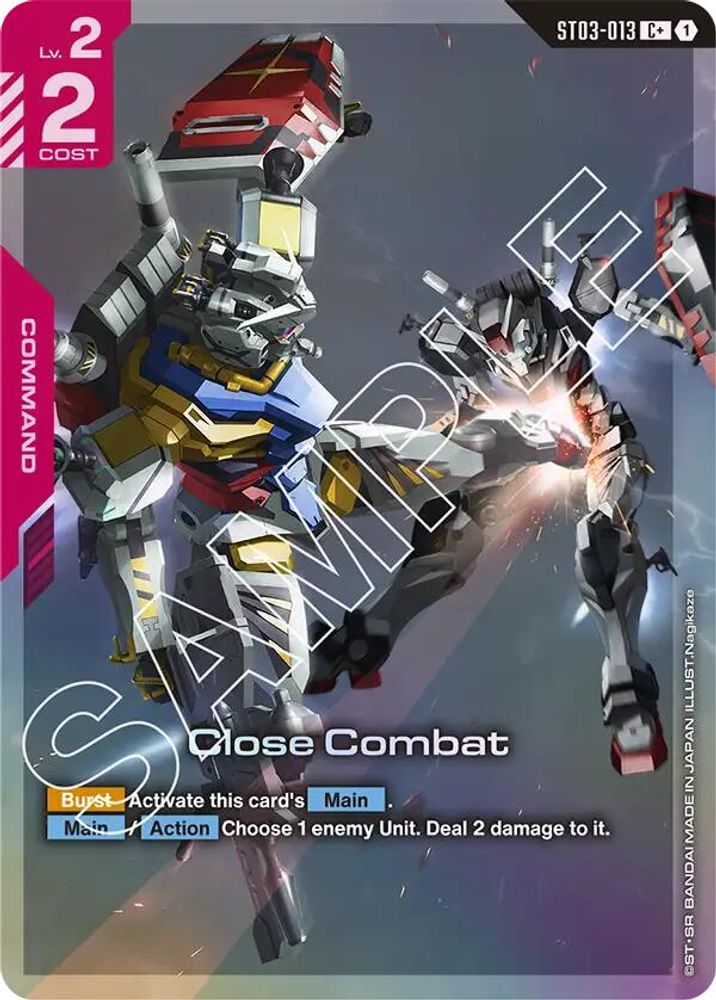 [ALTERNATE ART] Close Combat (C+) (ST03-013) - Gundam Starter Deck 06 Clan Unity
