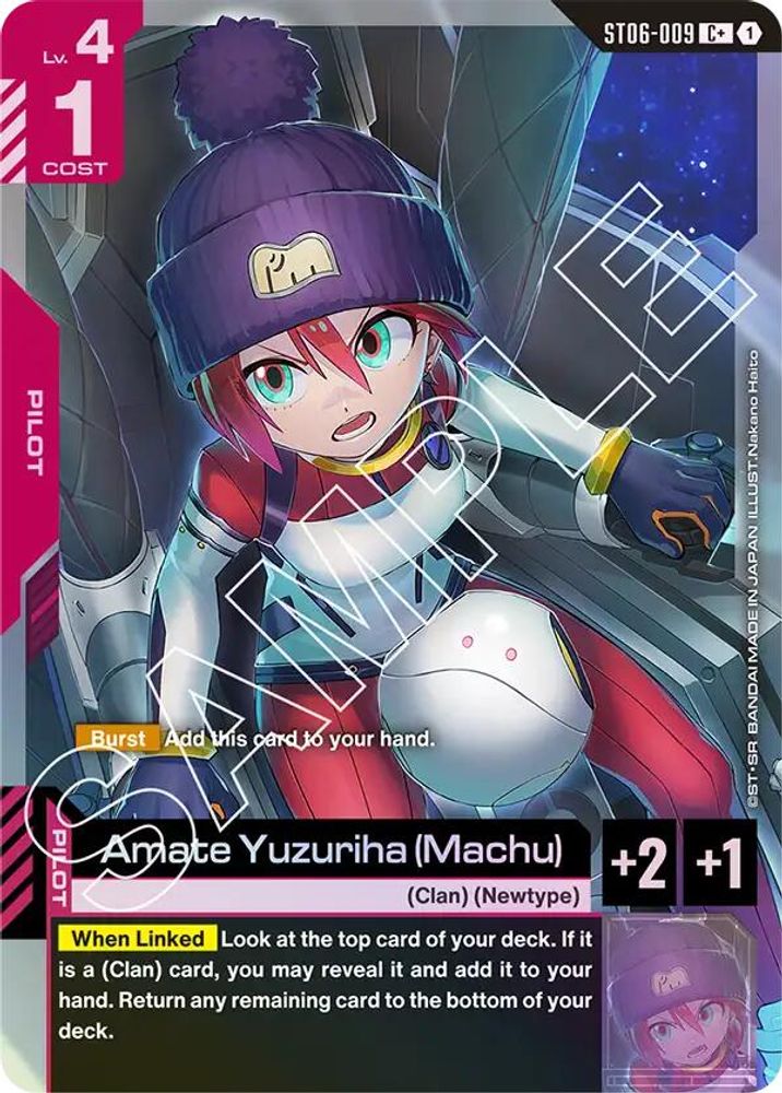 [ALTERNATE ART] Amate Yuzuriha (Machu) (C+) (ST06-009) - Gundam Starter Deck 06 Clan Unity
