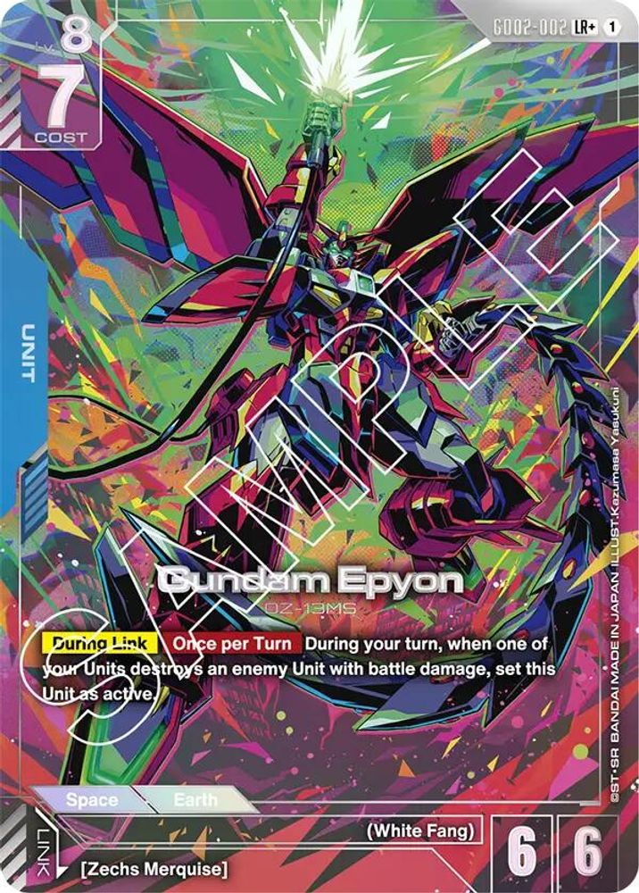 [ALTERNATE ART] Gundam Epyon (LR+) (GD02-002) - Gundam Dual Impact