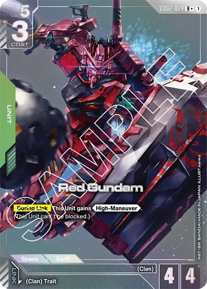 [ALTERNATE ART] Red Gundam (R+) (GD02-024) - Gundam Dual Impact