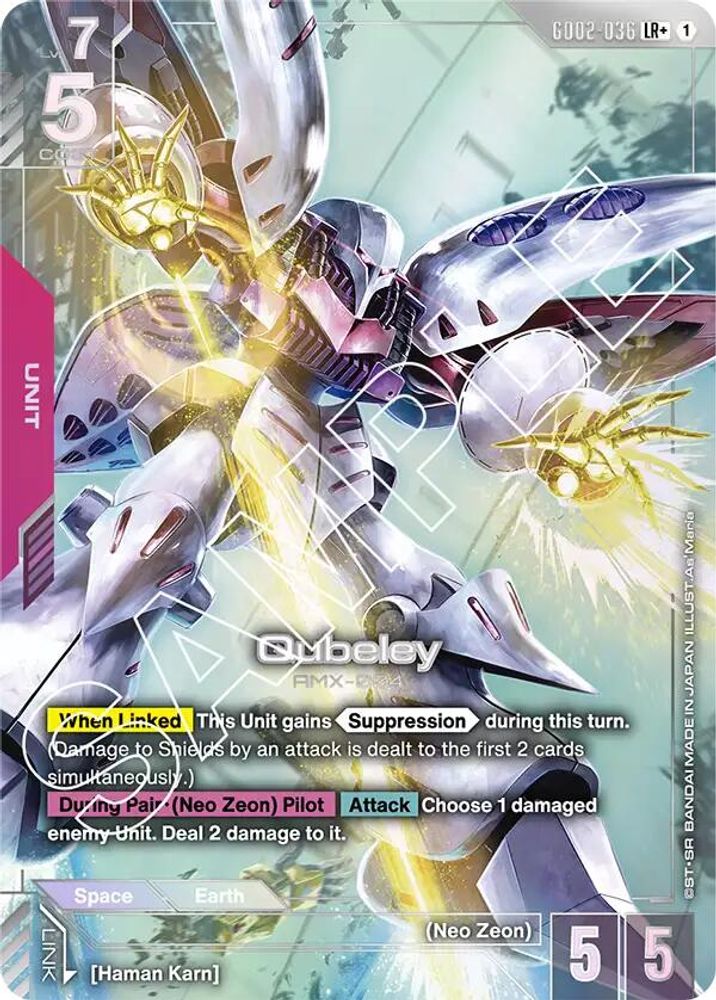 [ALTERNATE ART] Qubeley (LR+) (GD02-036) - Gundam Dual Impact