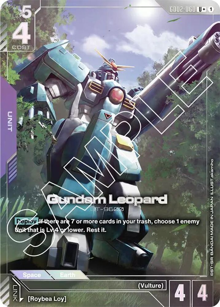[ALTERNATE ART] Gundam Leopard (GD02-060) [U+] - Gundam Dual Impact