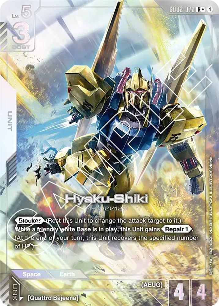 [ALTERNATE ART] Hyaku-Shiki (R+) (GD02-072) - Gundam Dual Impact