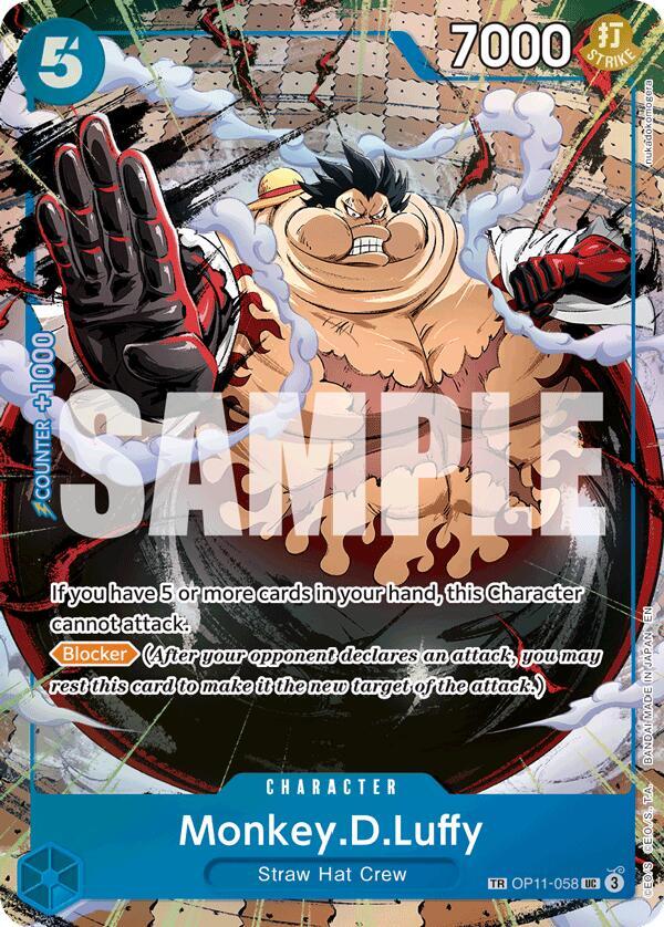 [TREASURE RARE] Monkey.D.Luffy OP11-058 - TR OP-13 Carrying On His Will