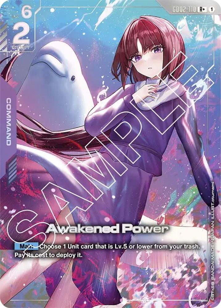 [ALTERNATE ART] Awakened Power (GD02-110) [R+] - Gundam Dual Impact