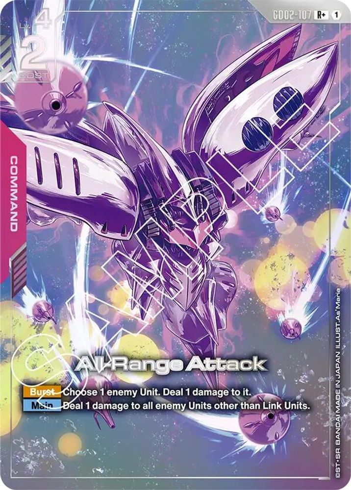 [ALTERNATE ART] All-Range Attack (GD02-107) [R+] - Gundam Dual Impact