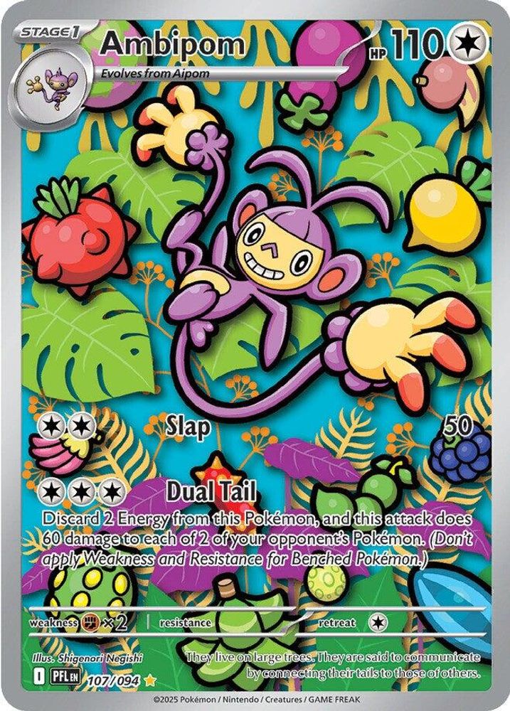 Ambipom - [  107/094 ] - Illustration Rare - Pokemon ME02 Phantasmal Flames
