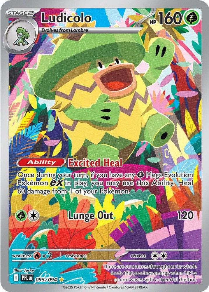Ludicolo - [  095/094 ] - Illustration Rare - Pokemon ME02 Phantasmal Flames