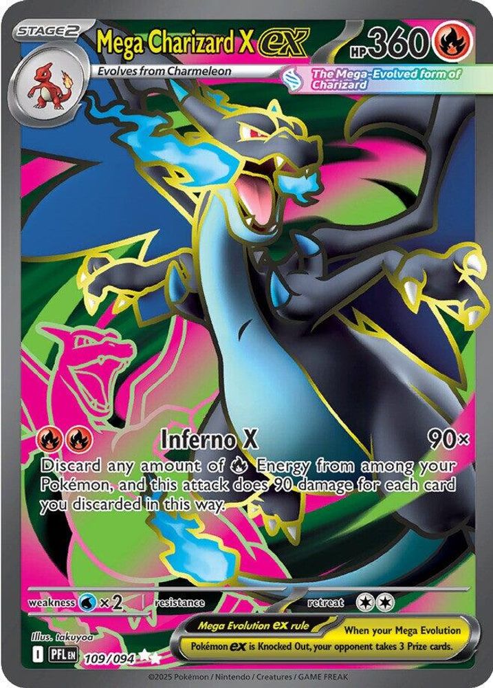 Mega Charizard X ex - [  109/094 ] - Ultra Rare - Pokemon ME02 Phantasmal Flames