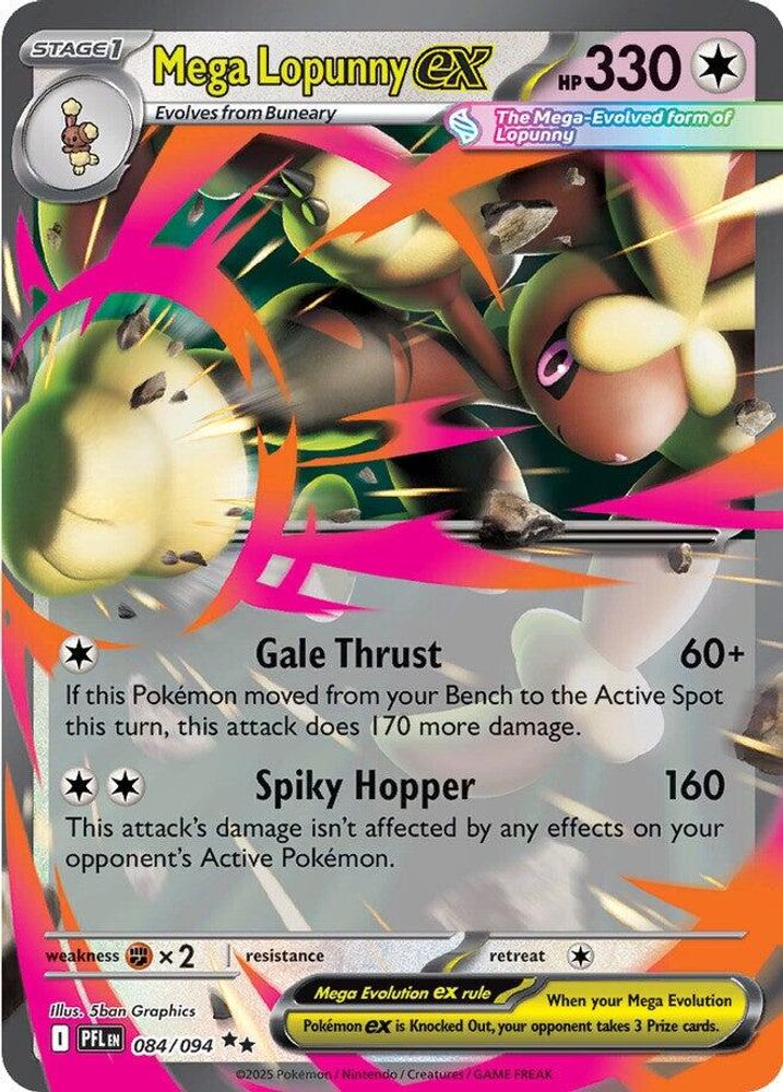 Mega Lopunny ex - [  084/094 ] - Double Rare - Pokemon ME02 Phantasmal Flames