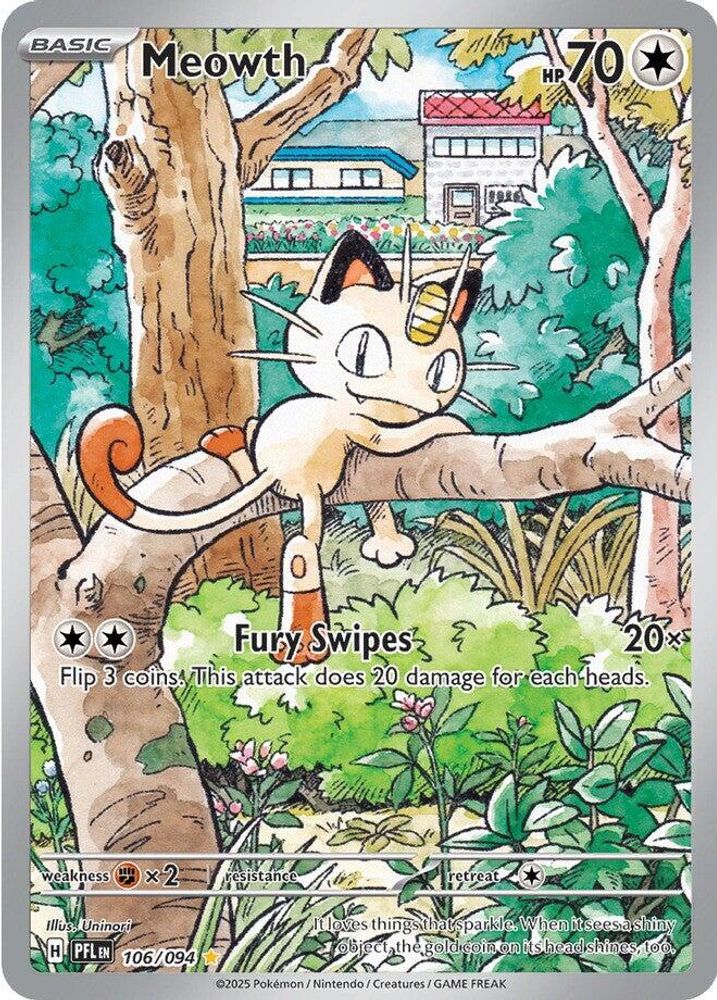 Meowth - [  106 ] - Illustration Rare - Pokemon ME02 Phantasmal Flames