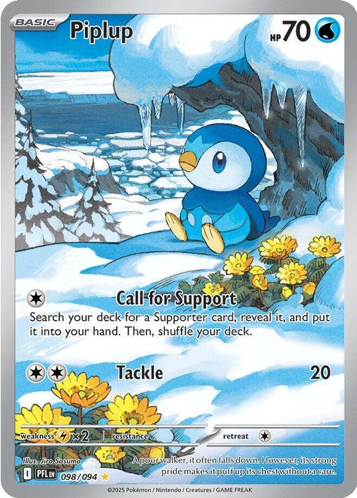 Piplup - [  098/094 ] - Illustration Rare - Pokemon ME02 Phantasmal Flames