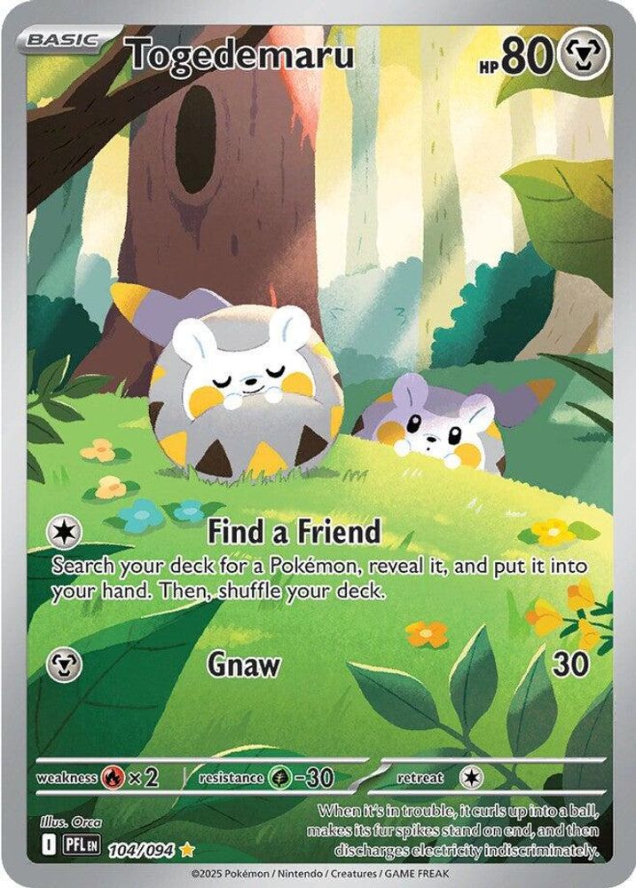 Togedemaru - [  104/094 ] - Illustration Rare - Pokemon ME02 Phantasmal Flames