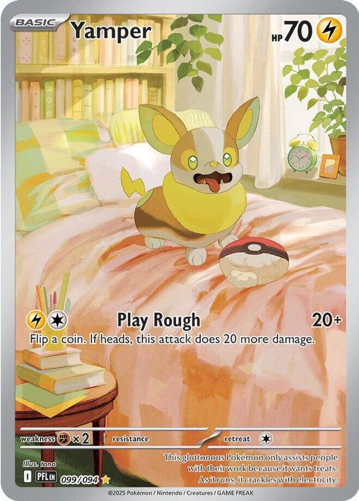Yamper - [  099/094 ] - Illustration Rare - Pokemon ME02 Phantasmal Flames