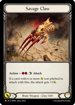 Savage Claw (#PEN001) - Majestic - FAB Compendium of Rathe