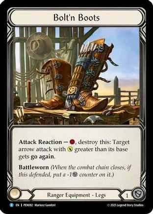 [Cold Foil] Bolt'n Boots (#PEN082) - Rare - FAB Compendium of Rathe