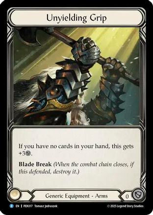 [Cold Foil] Unyielding Grip (#PEN317) - Rare - FAB Compendium of Rathe