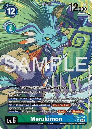 [ALTERNATE ART] Merukimon (BT24-051) SR - Digimon Time Stranger