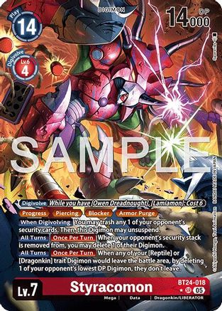 [ALTERNATE ART] Styracomon (BT24-018) SR - Digimon Time Stranger