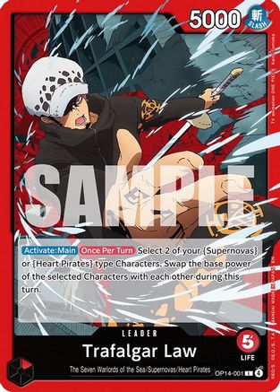 Trafalgar Law (OP14-001) Leader - One Piece The Azure Sea's Seven