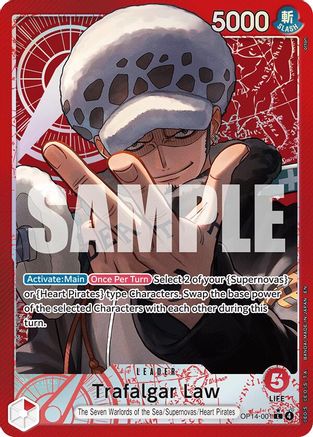 [ALTERNATE ART] Trafalgar Law (OP14-001) L - One Piece The Azure Sea's Seven