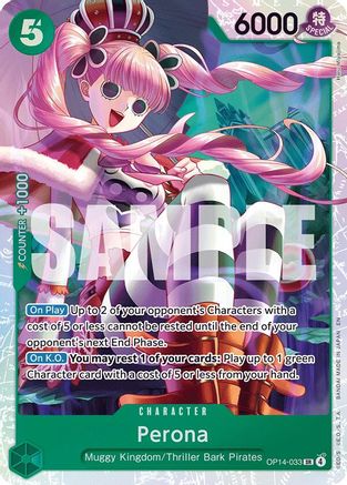 Perona (OP14-033) Super Rare - One Piece The Azure Sea's Seven