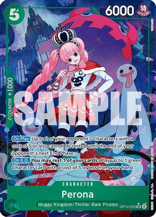 ALTERNATE ART] Perona (OP14-033) SR - One Piece The Azure Sea's