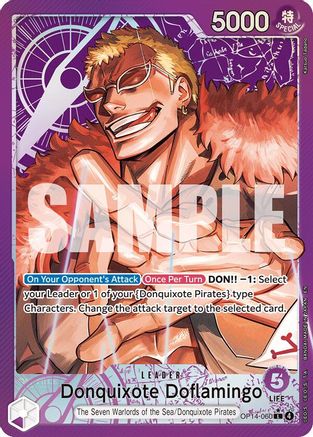 [ALTERNATE ART] Donquixhote Doflamingo (OP14-060) L - One Piece The Azure Sea's Seven
