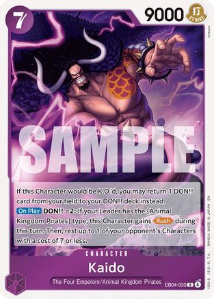 Kaido (EB04-030) Rare - One Piece The Azure Sea's Seven