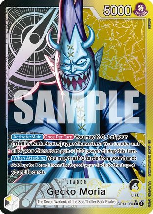[ALTERNATE ART] Gecko Moria - OP14-080 (OP14-080) L - One Piece The Azure Sea's Seven