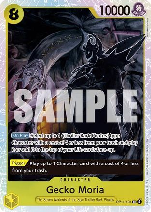 Gecko Moria - OP14-104 (OP14-104) Super Rare - One Piece The Azure Sea's Seven
