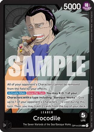 Crocodile - OP14-079 (OP14-079) Leader - One Piece The Azure Sea's Seven