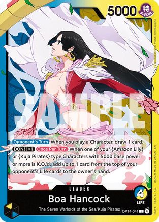 Boa Hancock - OP14-041 (OP14-041) Leader - One Piece The Azure Sea's Seven