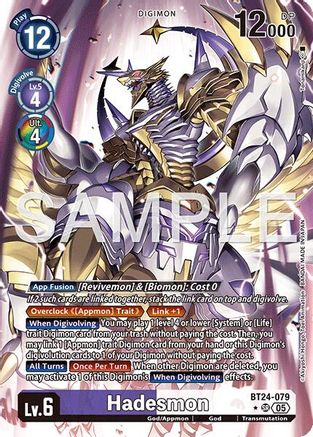 [ALTERNATE ART] Hadesmon (BT24-079) SR - Digimon Time Stranger