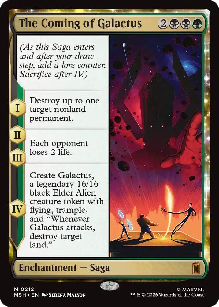 [FOIL] The Coming of Galactus #212 - MYTHIC MSH -  Marvel Super Heroes