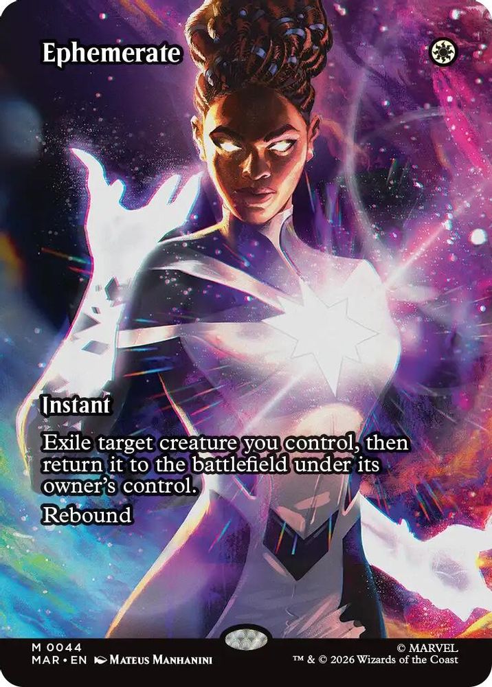 [FOIL] Ephemerate (Borderless) #044 - MYTHIC MAR -  Marvel Universe Eternal-Legal
