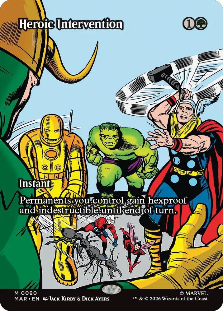 Heroic Intervention (0080) (Borderless) #080 - MYTHIC MAR -  Marvel Universe Eternal-Legal