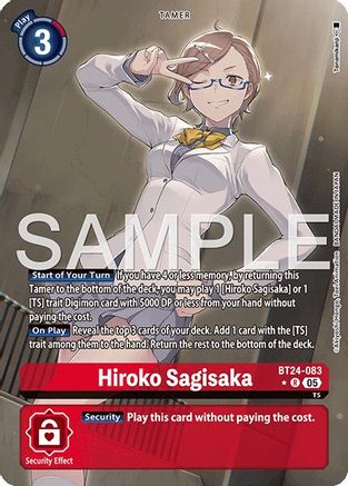 [ALTERNATE ART] Hiroko Sagisaka (BT24-083) R - Digimon Time Stranger