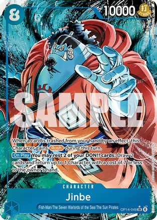 [ALTERNATE ART] Jinbe - OP14-049 (OP14-049) SR - One Piece The Azure Sea's Seven