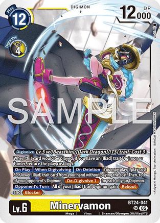 Minervamon (BT24-041) Super Rare - Digimon Time Stranger