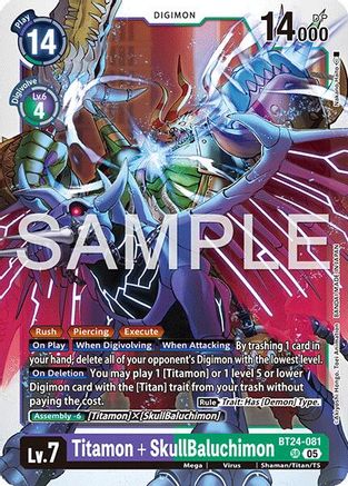 Titamon + SkullBaluchimon (BT24-081) Super Rare - Digimon Time Stranger