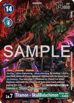 [ALTERNATE ART] Titamon + SkullBaluchimon (BT24-081) SR - Digimon Time Stranger