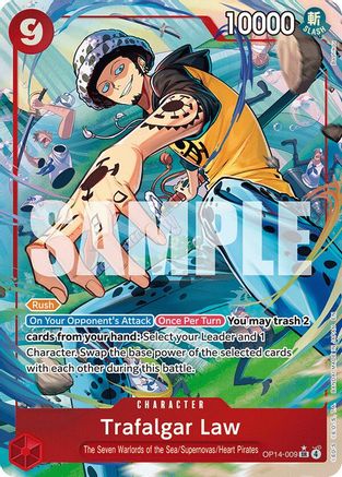 [ALTERNATE ART] Trafalgar Law - OP14-009 (OP14-009) SR - One Piece The Azure Sea's Seven