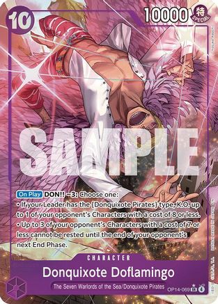 [ALTERNATE ART] Donquixhote Doflamingo - OP14-069 (OP14-069) SR - One Piece The Azure Sea's Seven