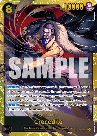 Crocodile - OP14-120 (OP14-120) Secret Rare - One Piece The Azure Sea's Seven