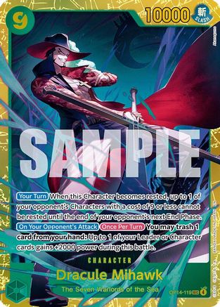 Dracule Mihawk - OP14-119 (OP14-119) Secret Rare - One Piece The Azure Sea's Seven